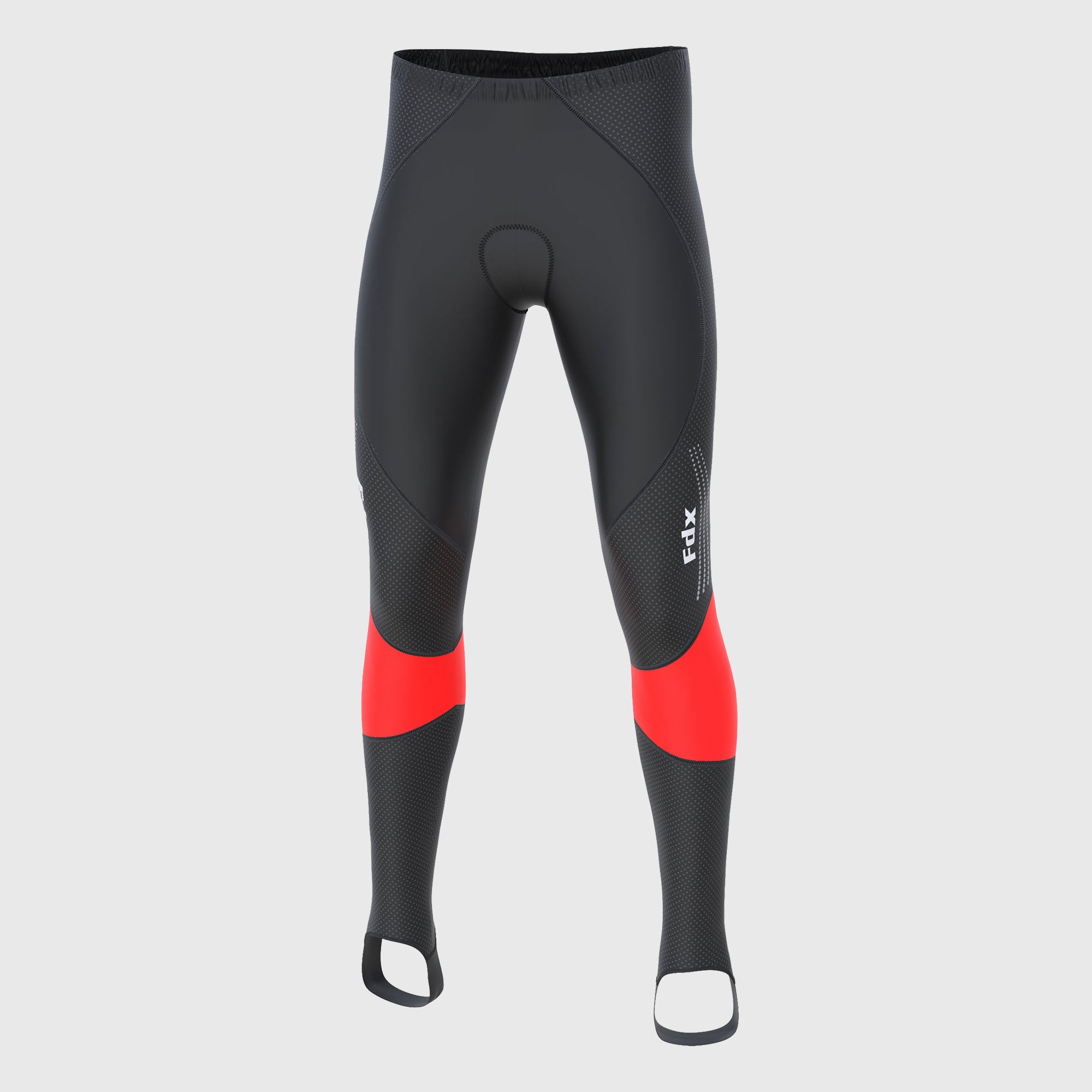 Fdx Heatchaser Men's Compression All Season Cycling Tights Black, Red &  Blue