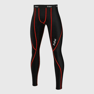 Fdx Thermolinx Men's Thermal Winter Compression Tights Red