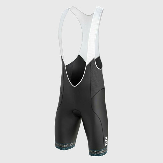 Fdx Vega Black Men's Padded Summer Cycling Bib Shorts