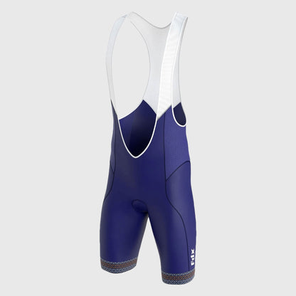 Fdx Vega Blue Men's Padded Summer Cycling Bib Shorts