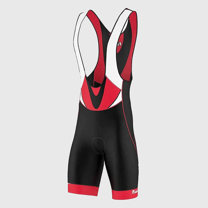 Fdx Velocity Red Men's Padded Summer Cycling Bib Shorts