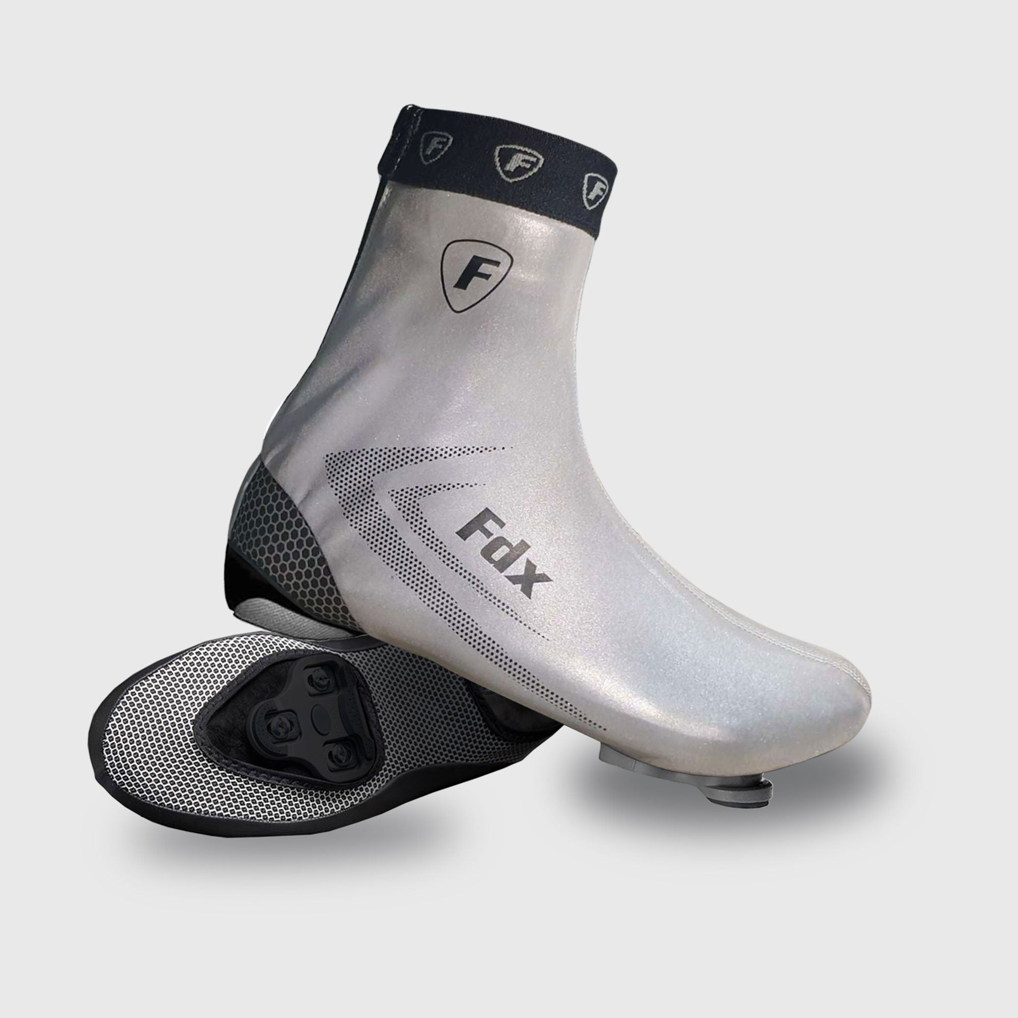 Fdx SC1 360° Reflective Grey Cycling Shoe Covers
