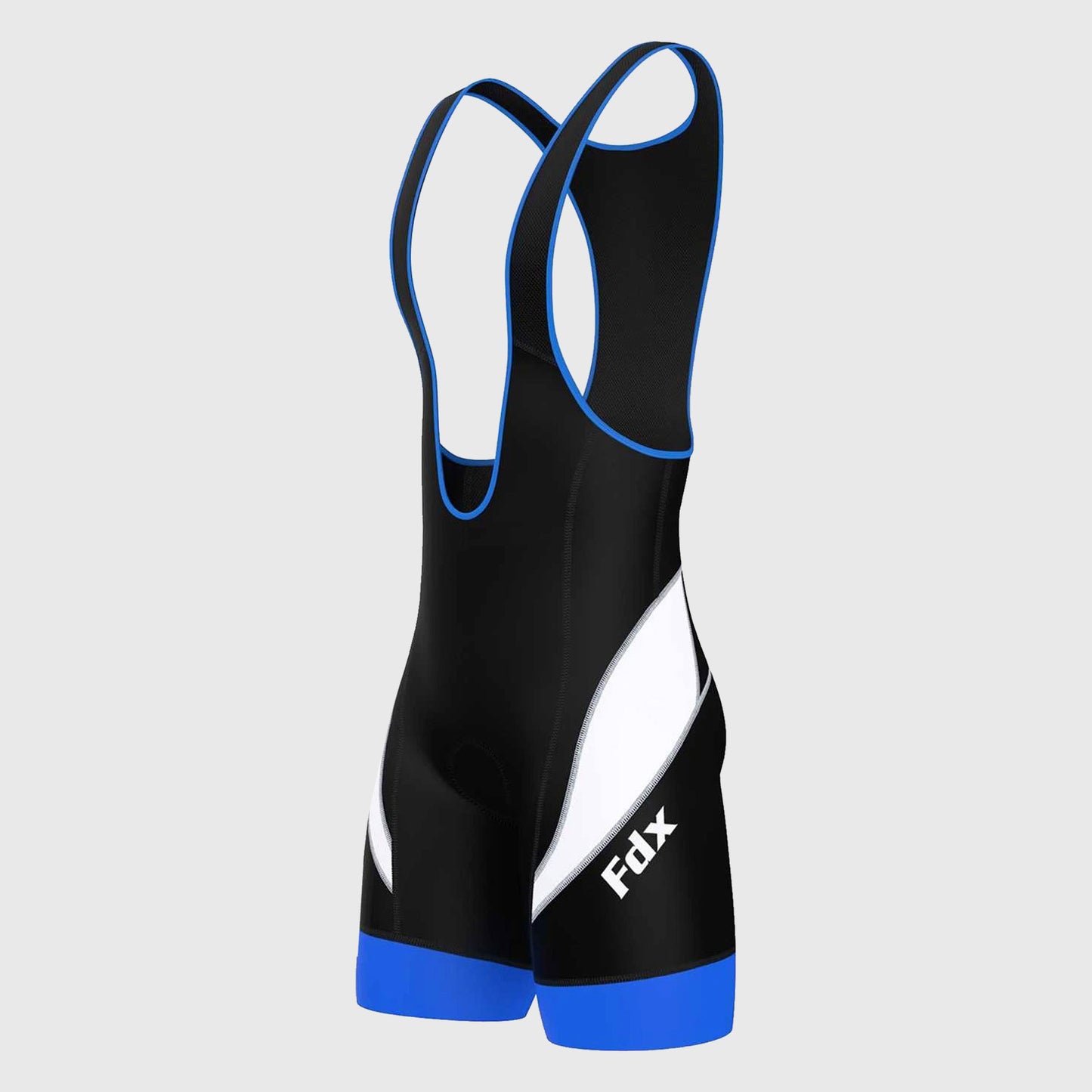 Fdx Windsor Blue Men's Padded Summer Cycling Bib Shorts